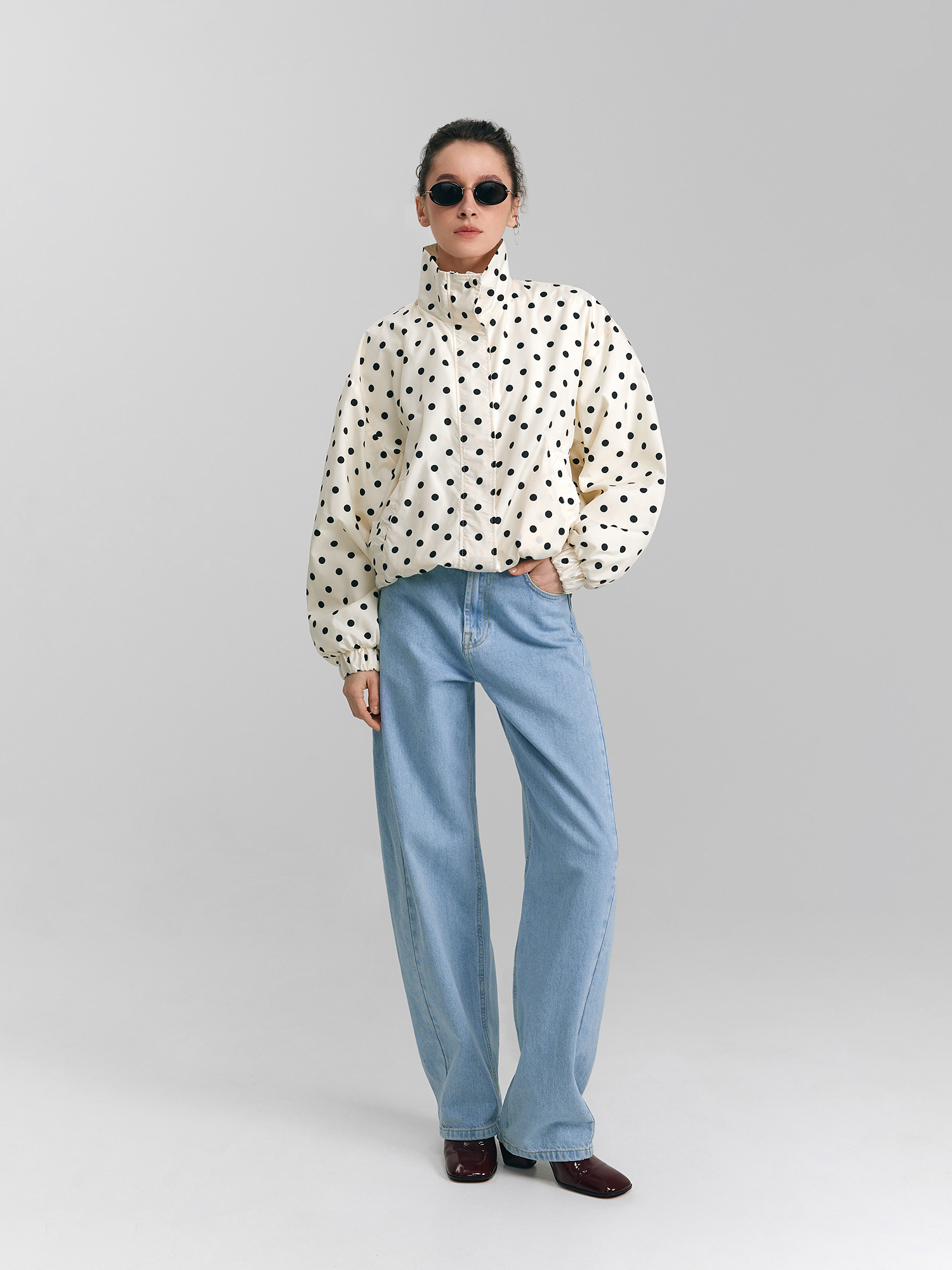 Pea coat, milky