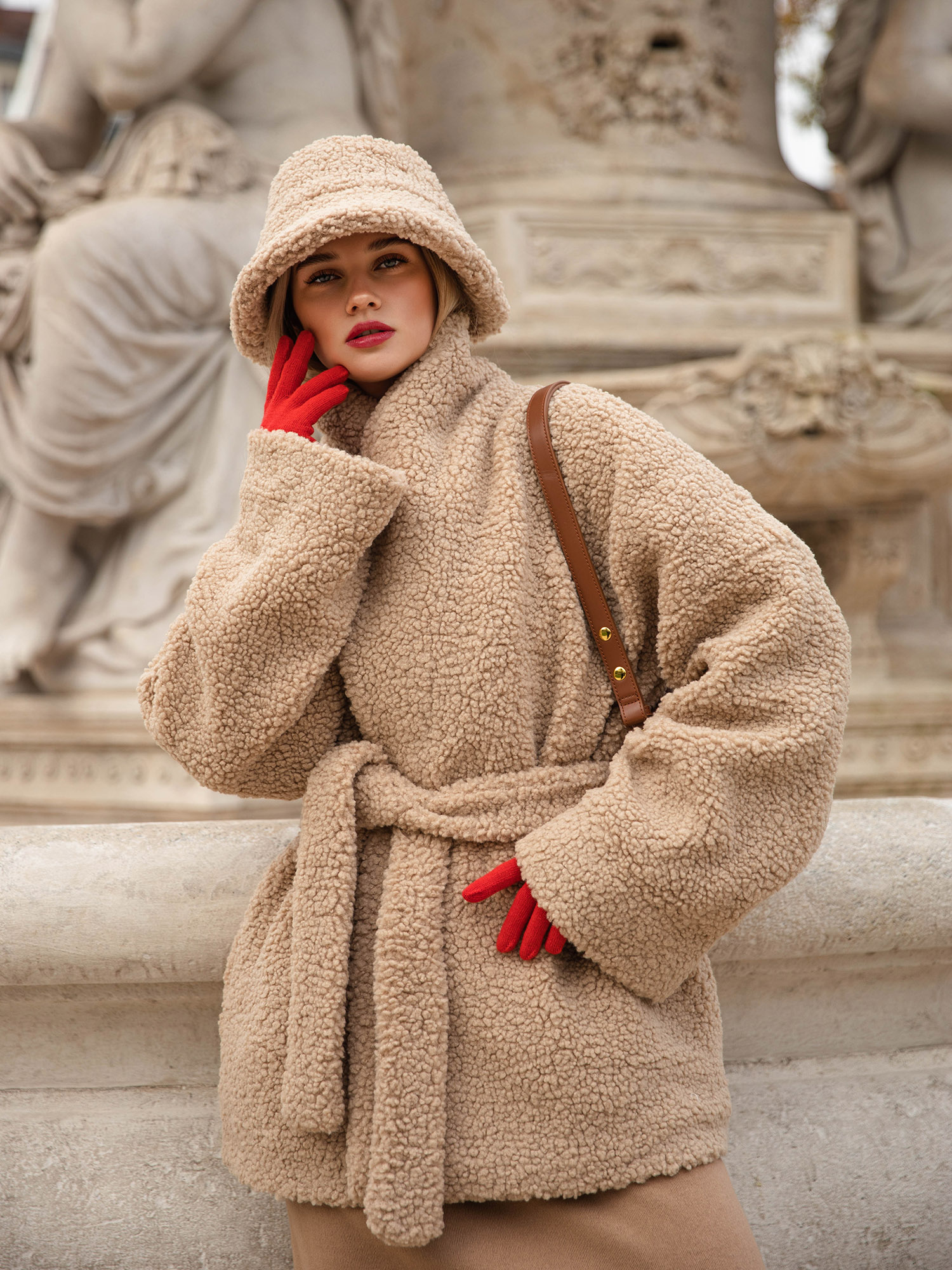 Beige panama hat