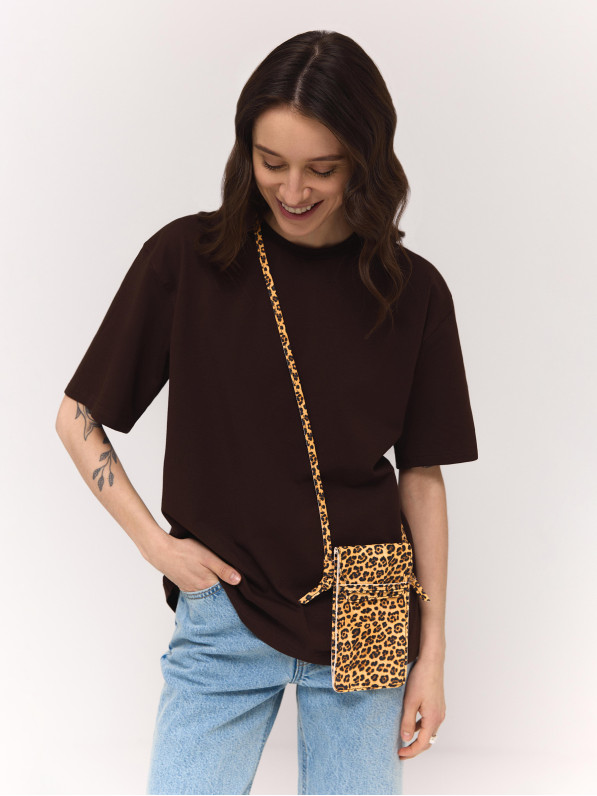 Leopard phone bag