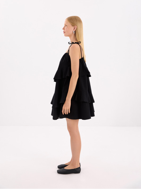 Black mini dress
