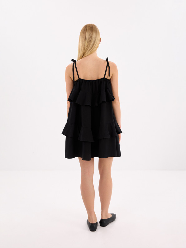Black mini dress