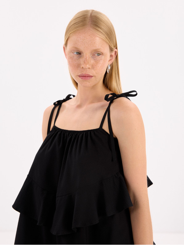 Black mini dress
