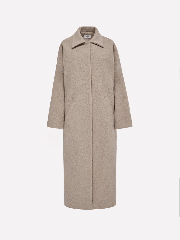 Light beige maxi coat