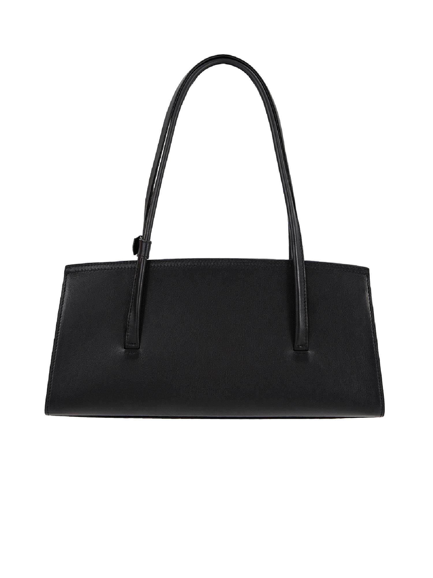 Black leather bag