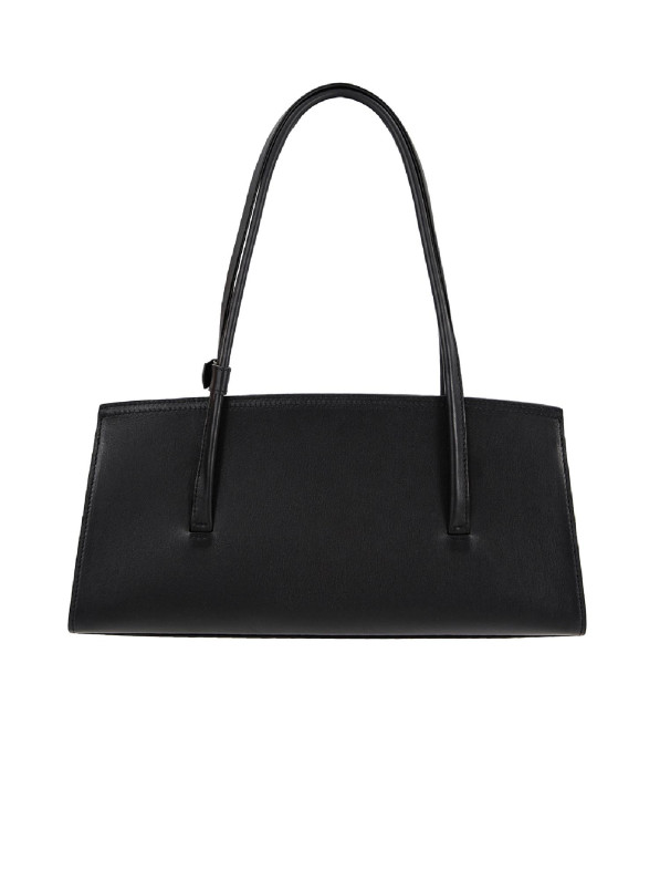 Black leather bag
