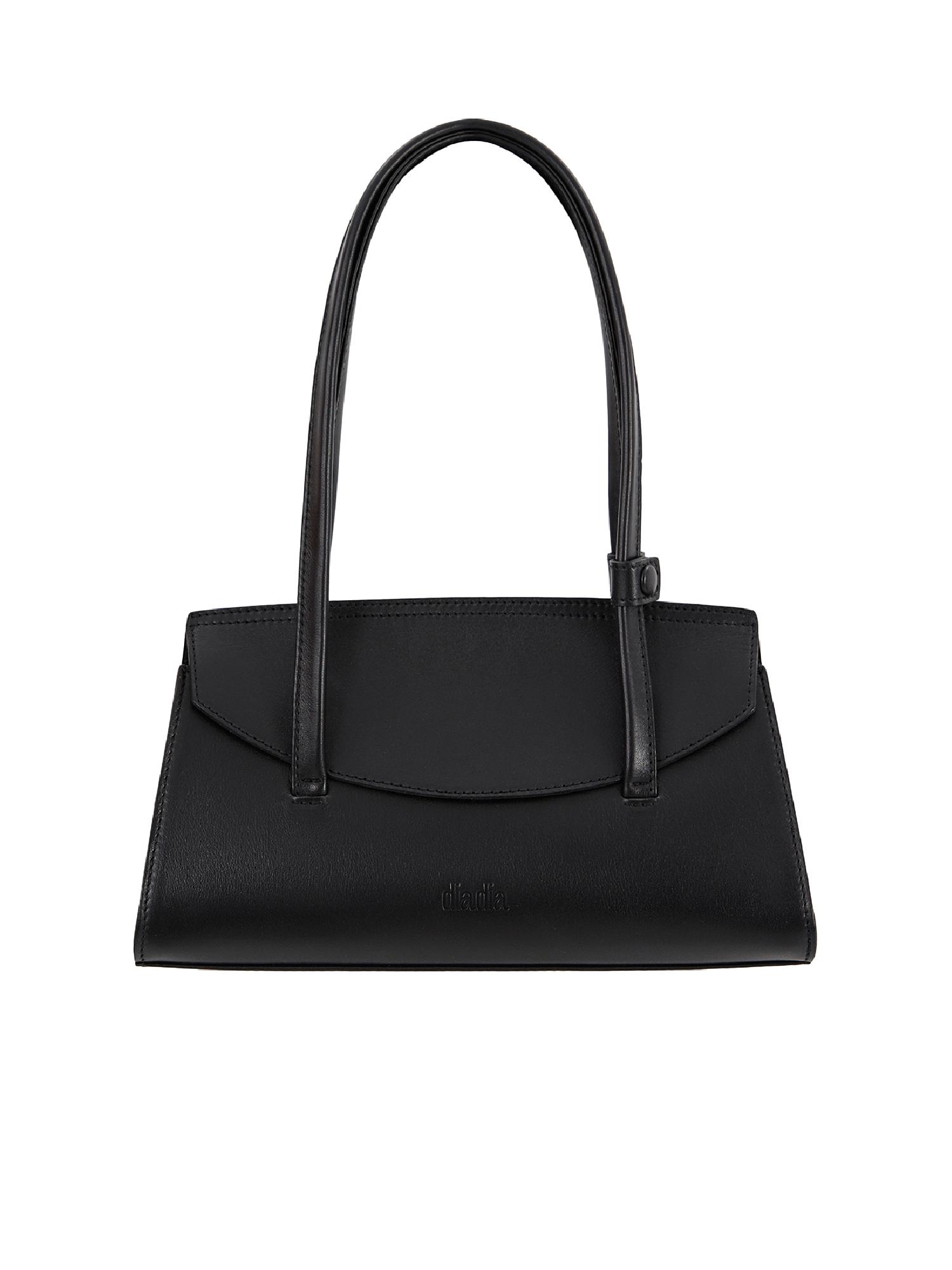 Black leather bag