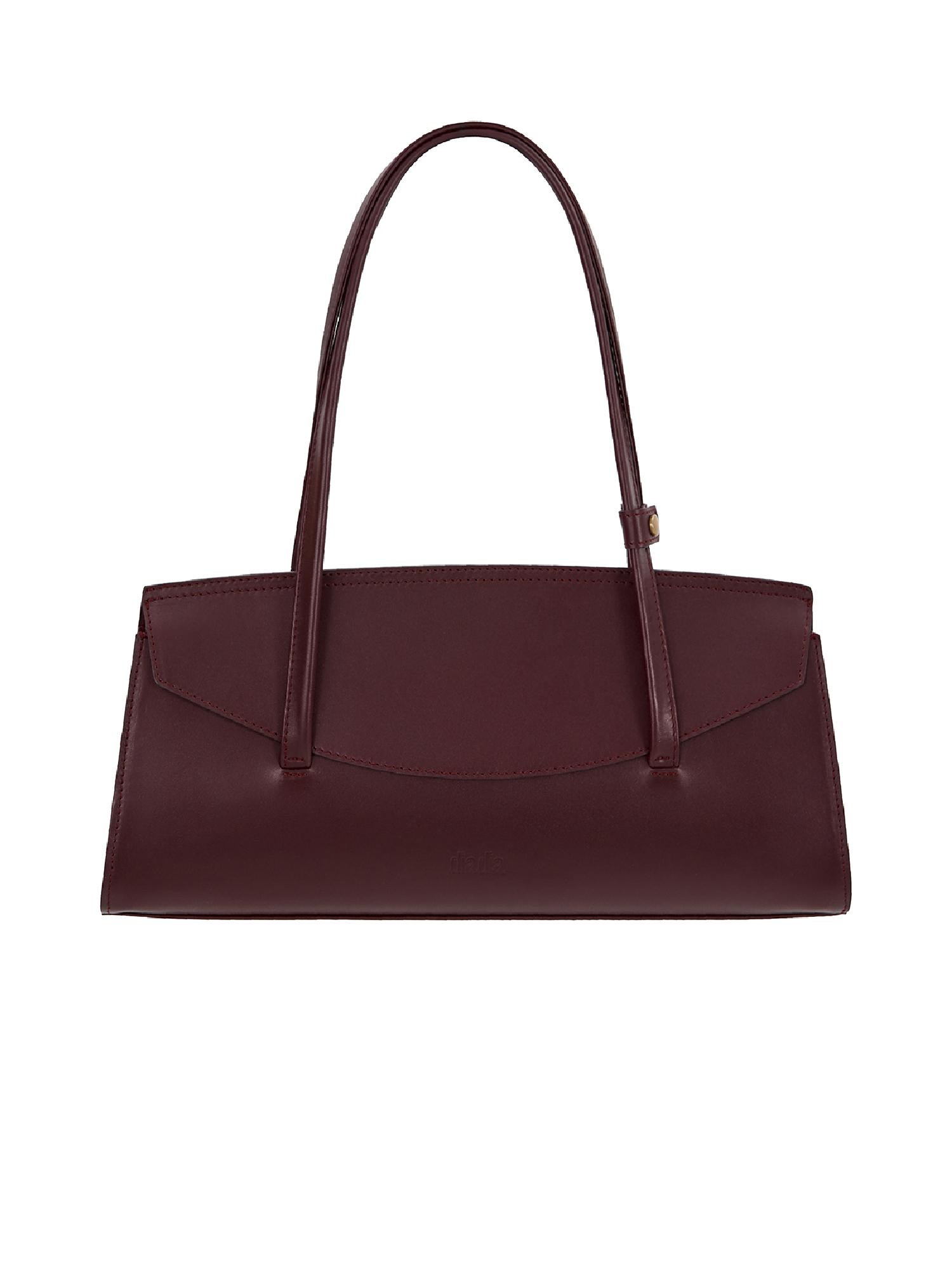 Burgundy leather bag