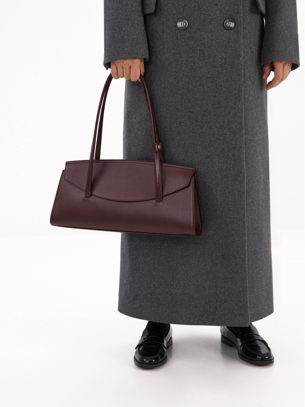 Burgundy leather bag