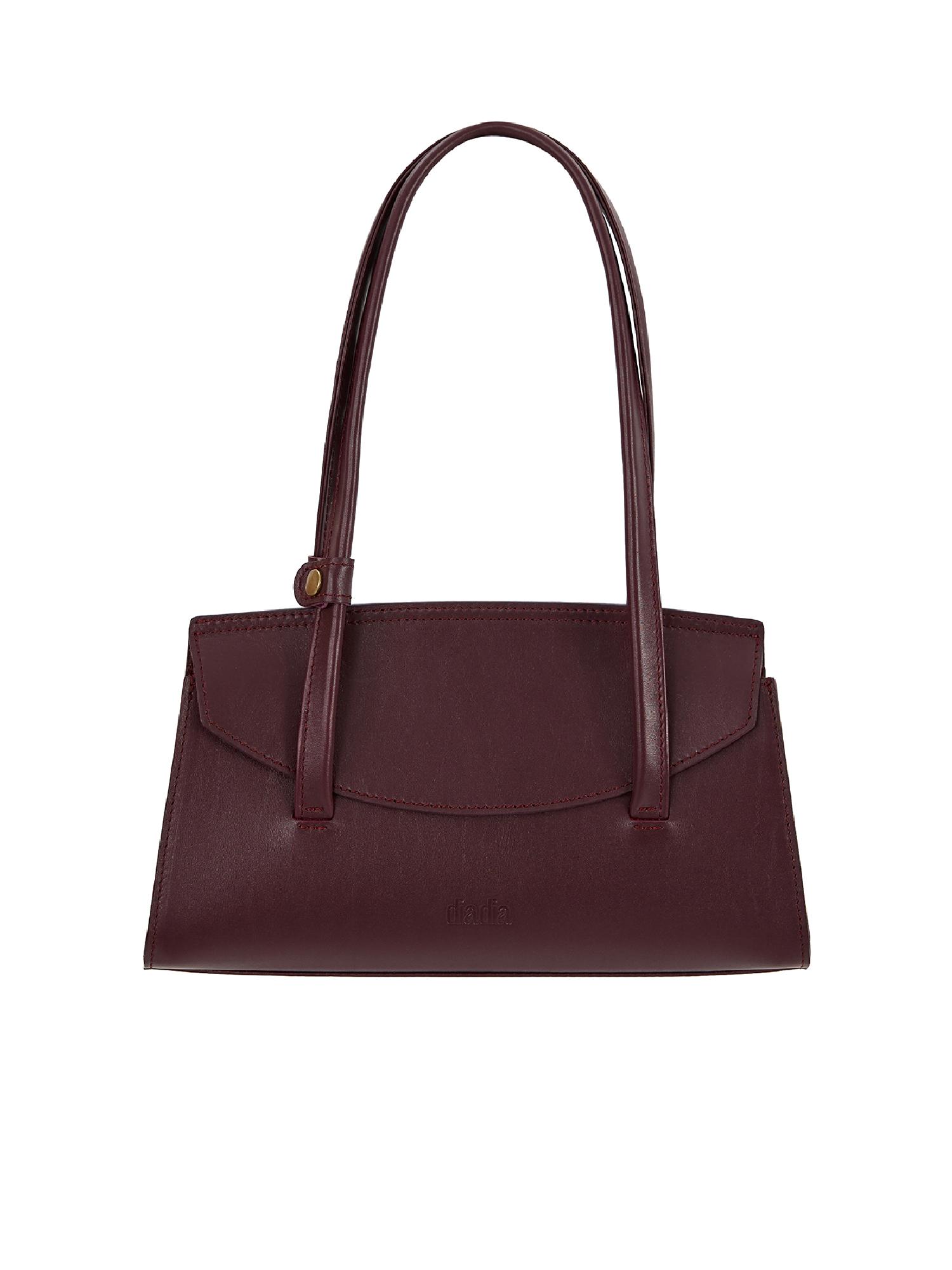 Burgundy leather bag