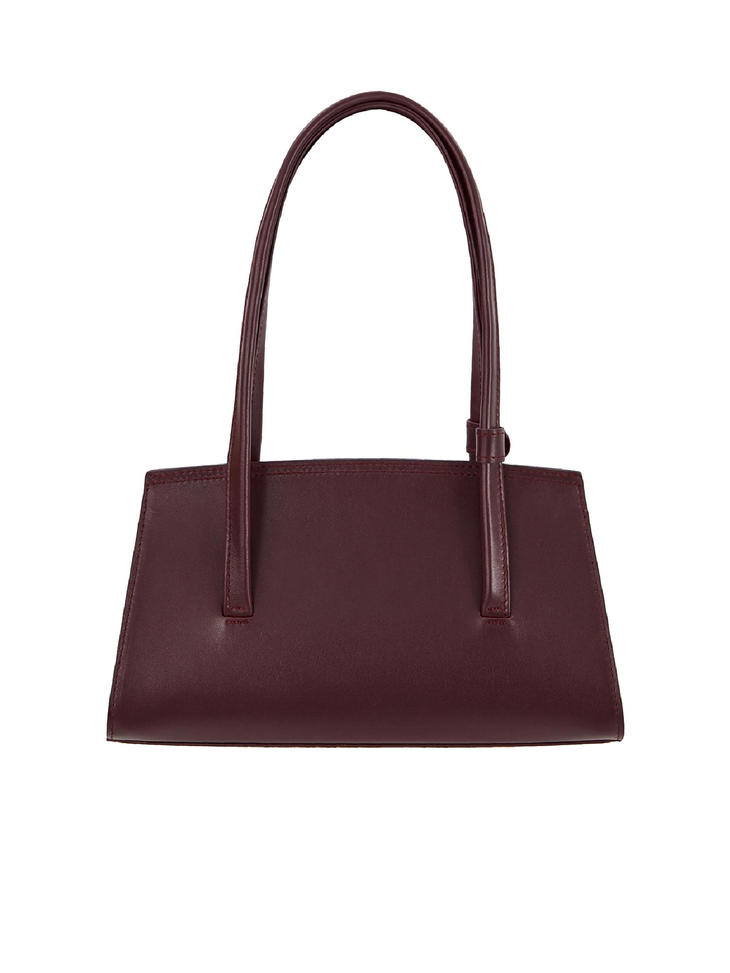 Burgundy leather bag