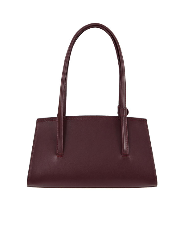 Burgundy leather bag