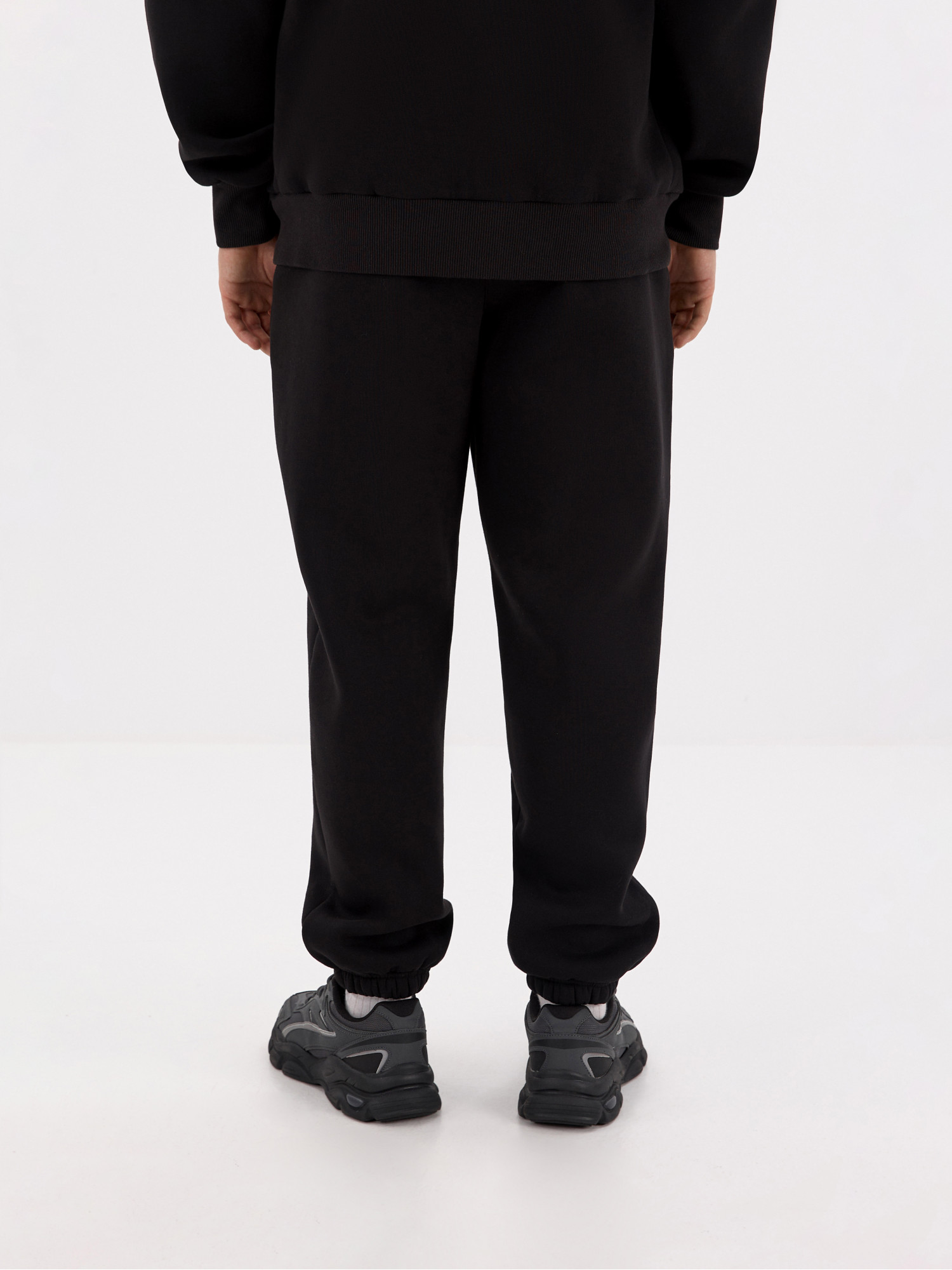 Black joggers for men