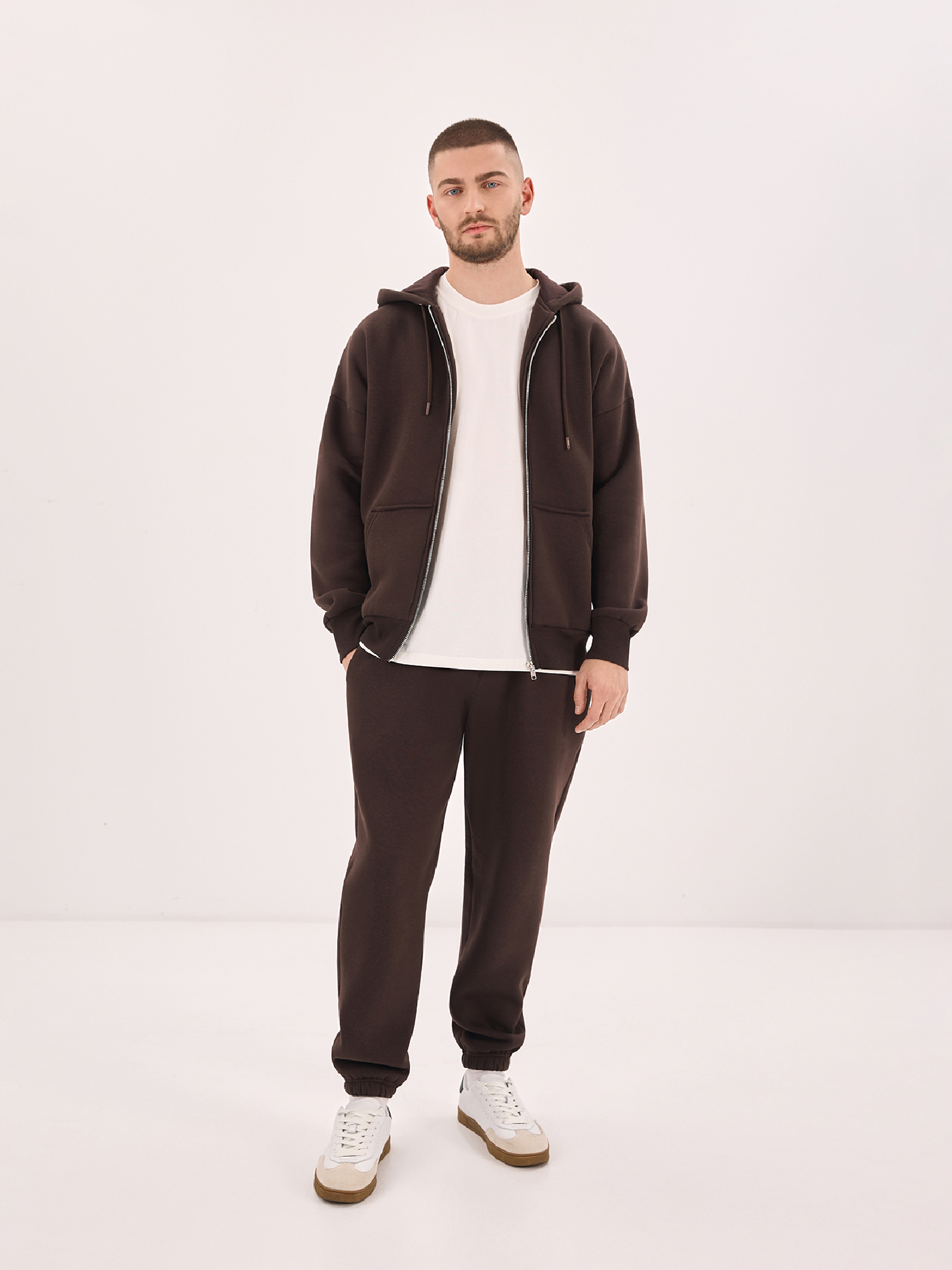Brown joggers for men