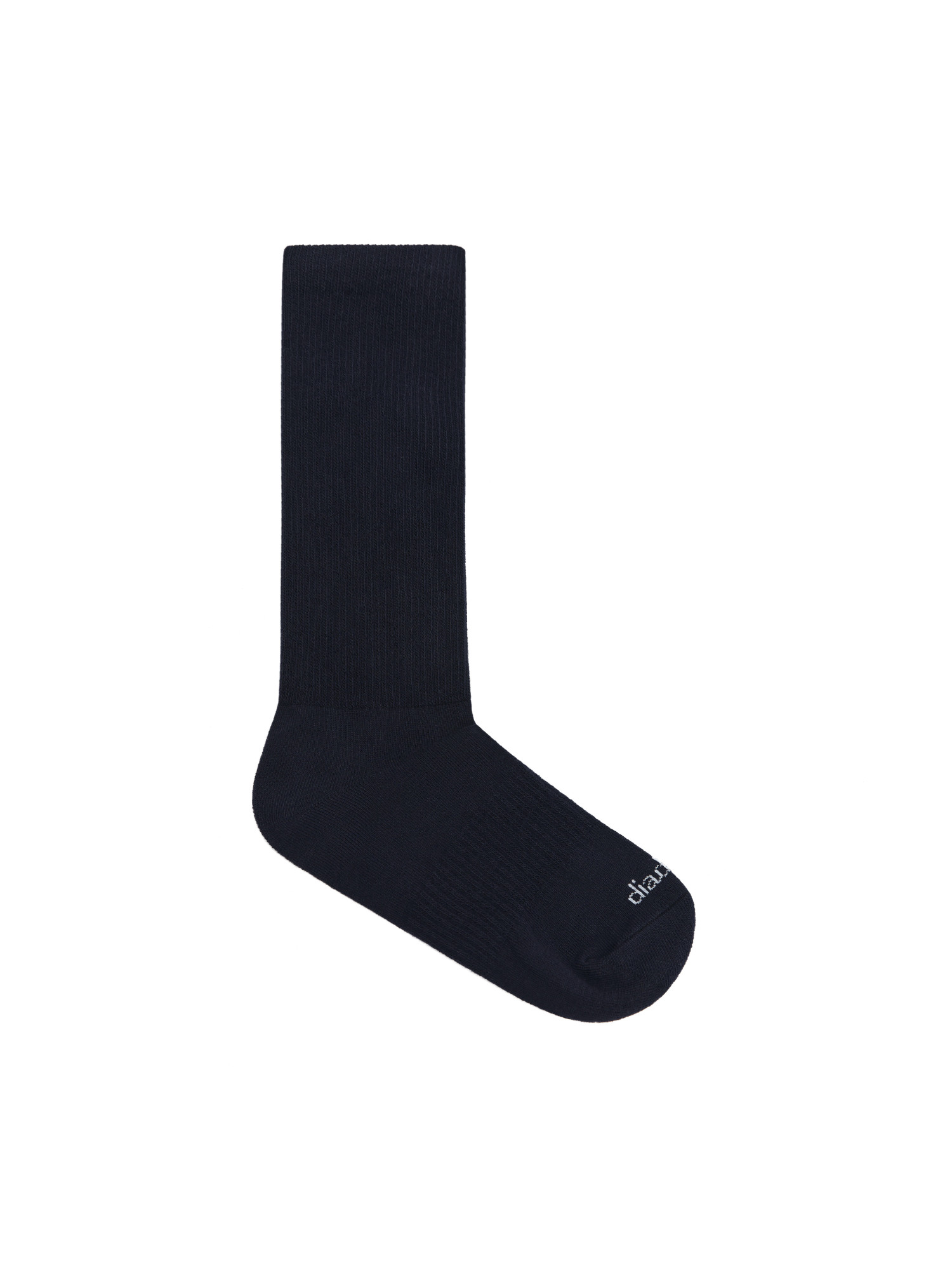 Dark blue high ribbed socks