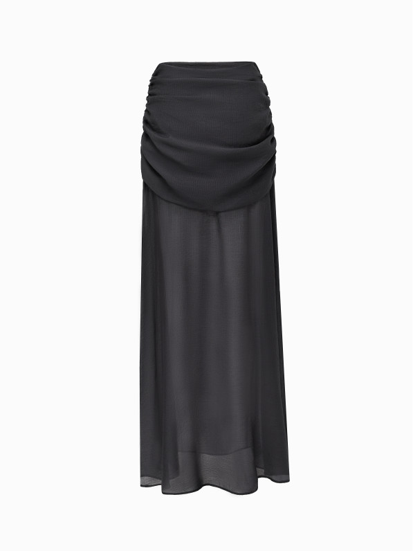 Grey maxi skirt