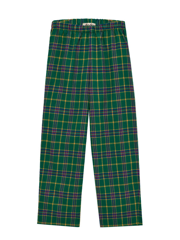 Men's green pajama trousers
