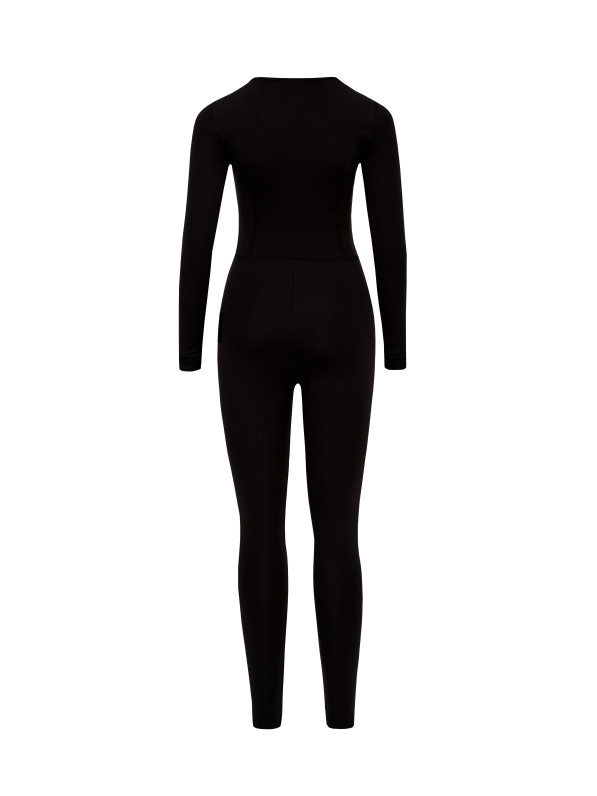 Black long sleeve jumpsuit