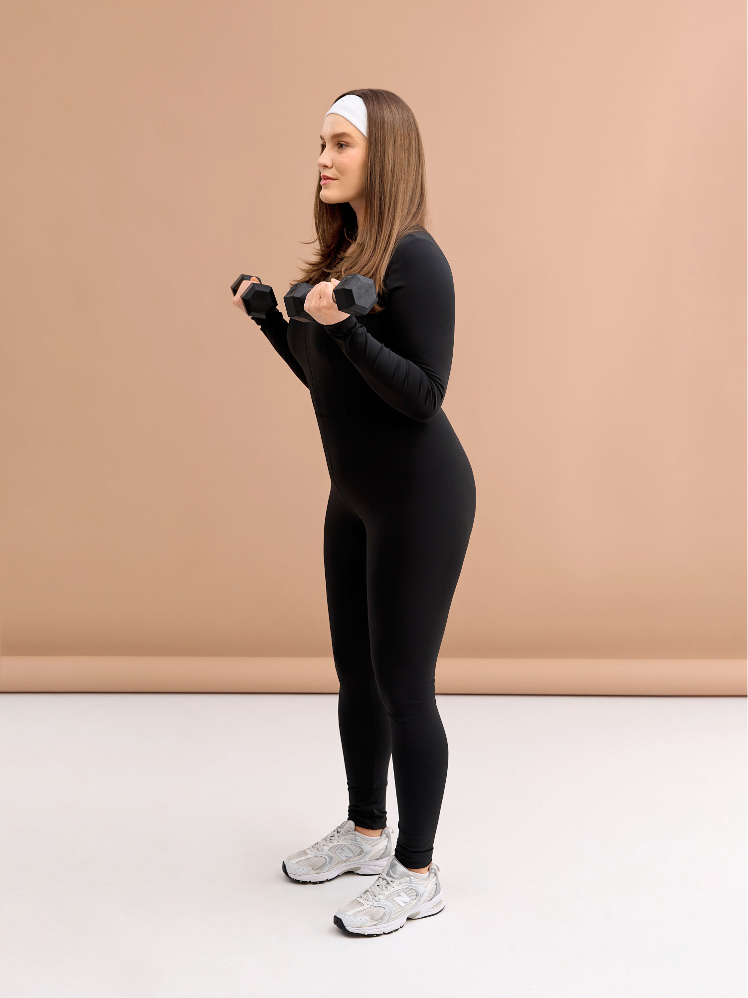 Black long sleeve jumpsuit