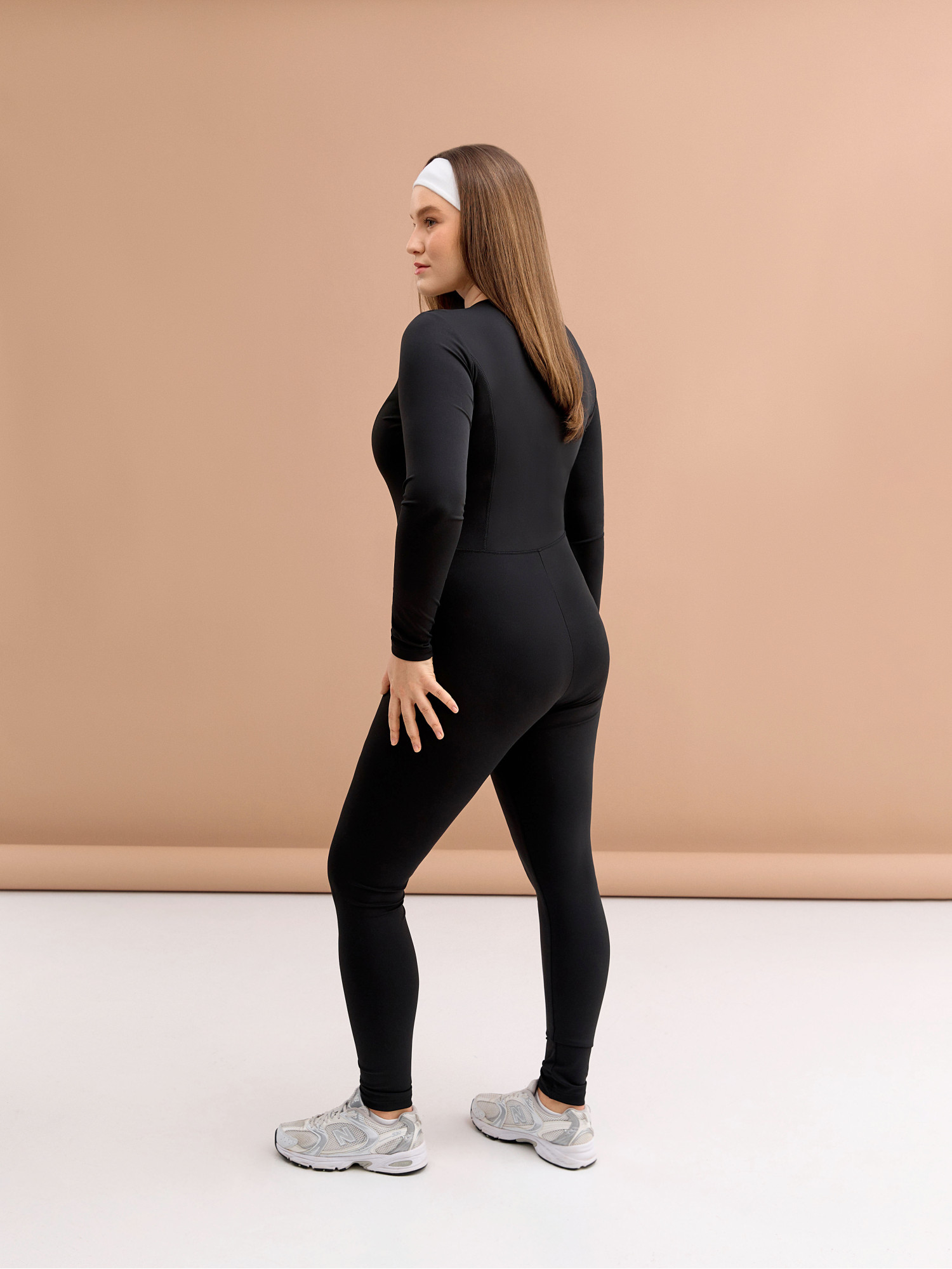Black long sleeve jumpsuit
