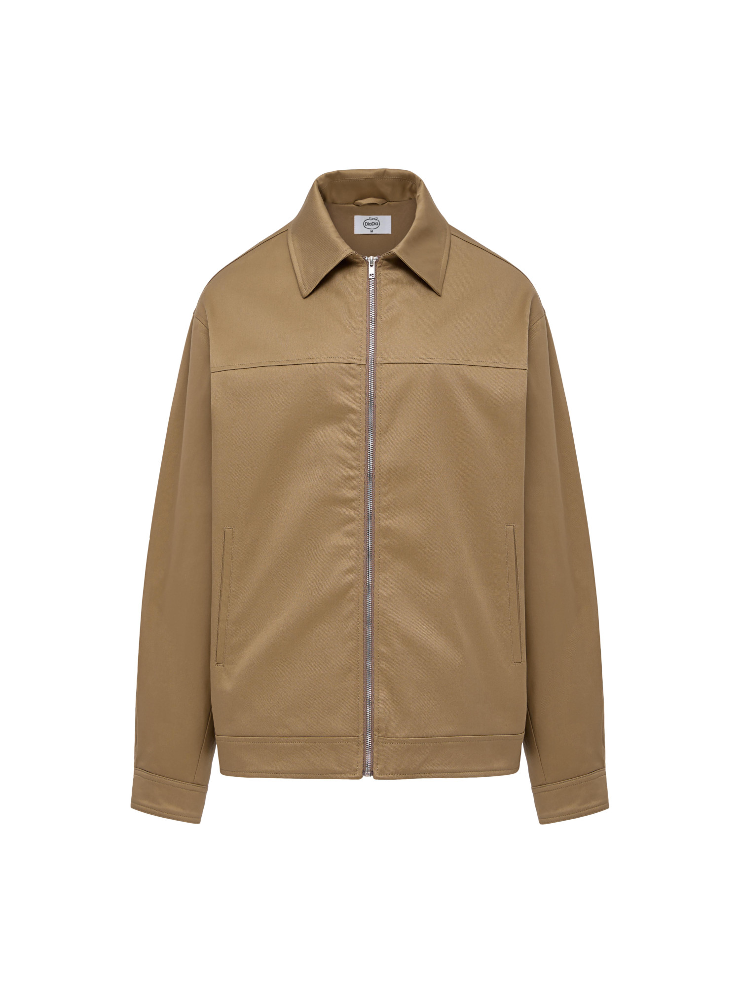 Men's beige jacket with collar
