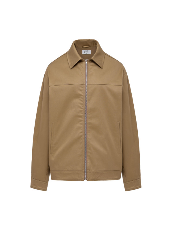 Men's beige jacket with collar