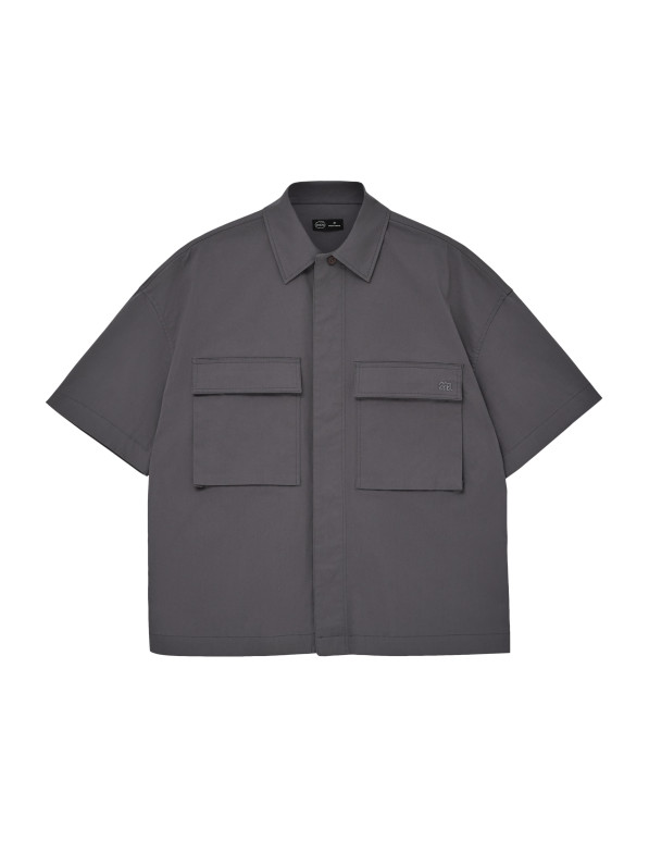 Men's grey cotton shirt