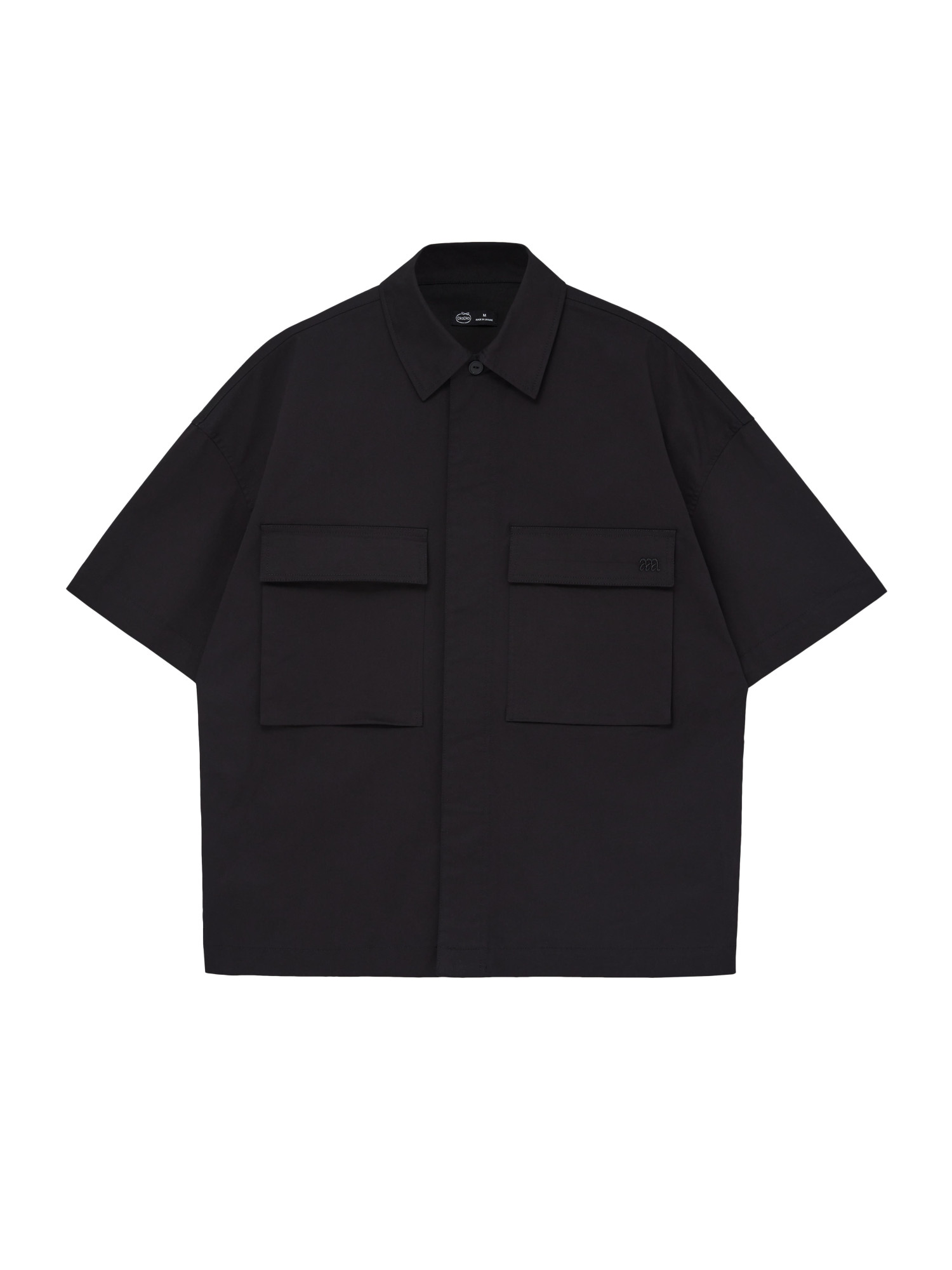 Men's black cotton shirt