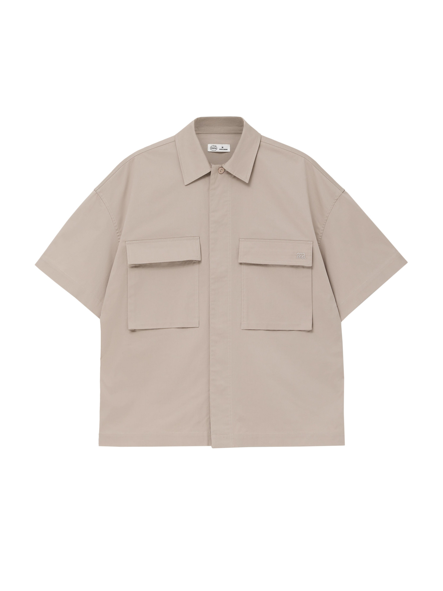 Men's beige cotton shirt