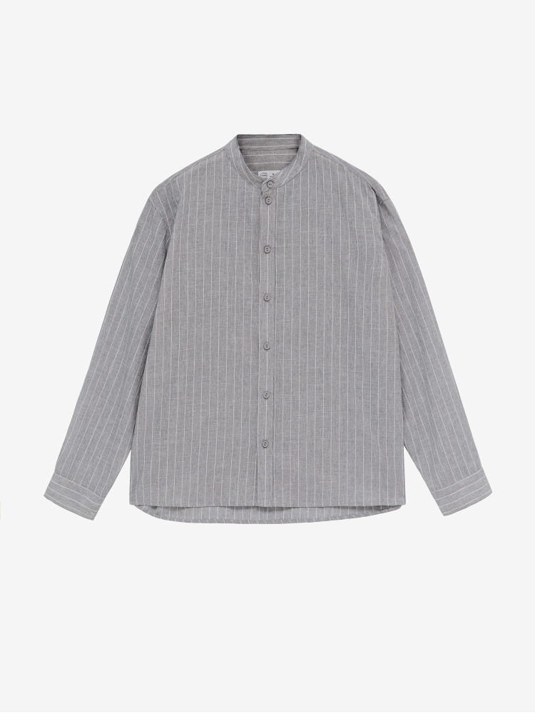 Men's light grey striped shirt