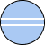 Blue socks in a white stripe