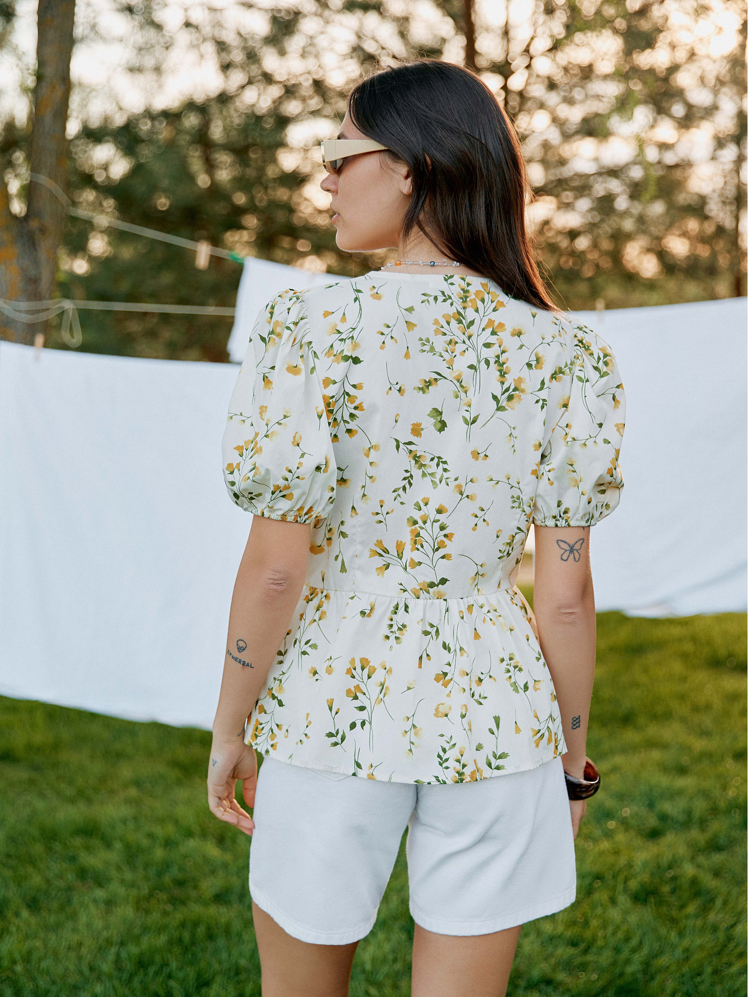 Шорти джинсові, білі