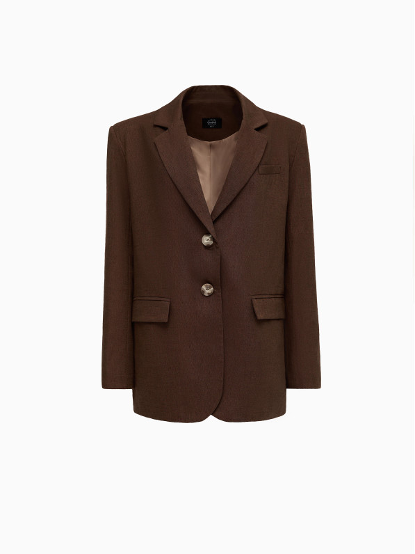 Linen jacket, brown