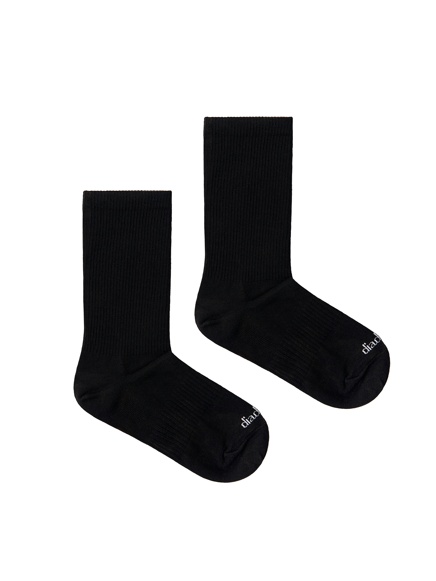 Black high ribbed socks