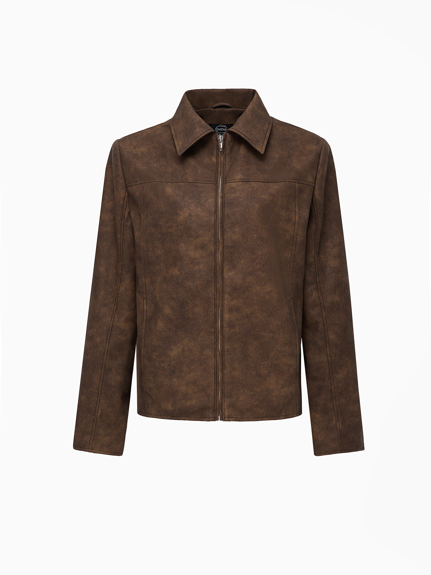 Faux leather jacket, brown