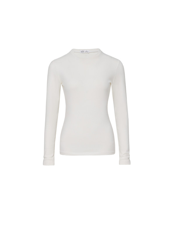 Milky white basic longsleeve
