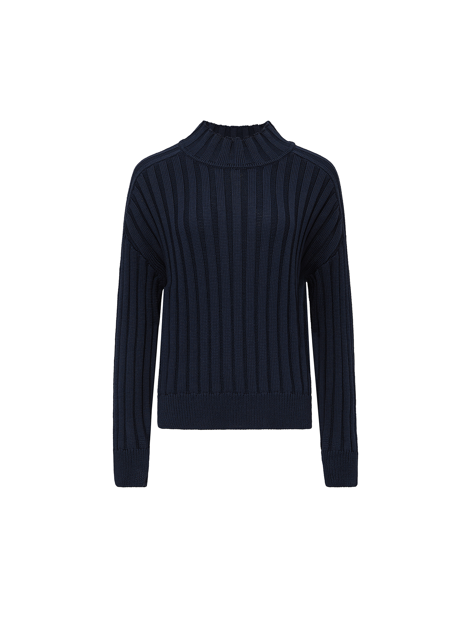 Knitted sweater, blue