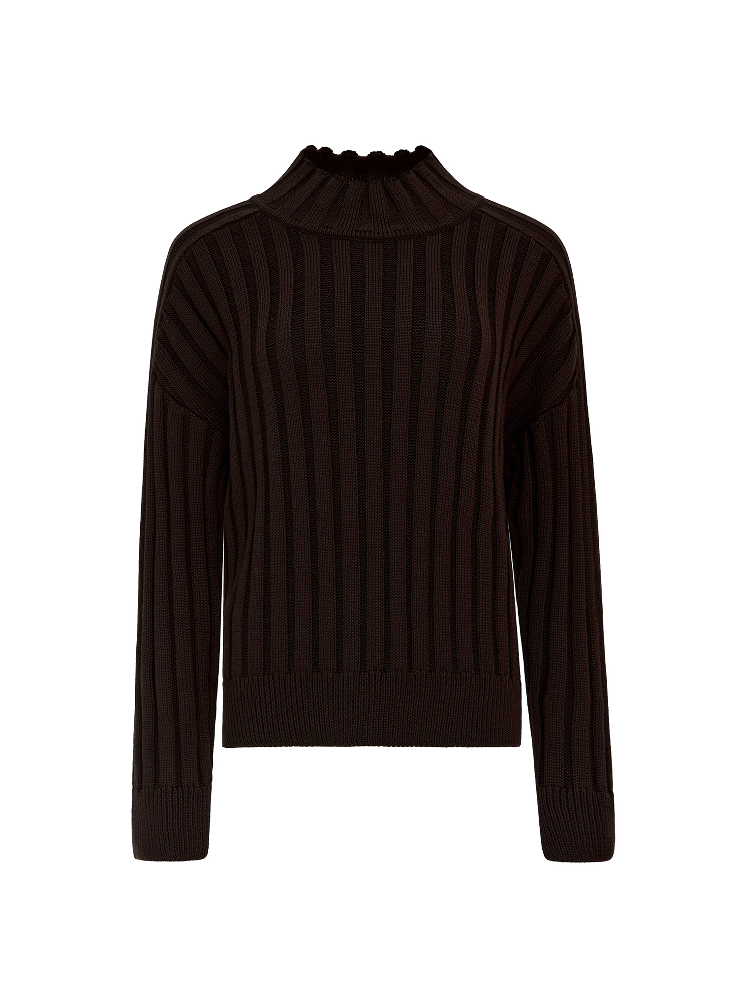 Knitted sweater, brown