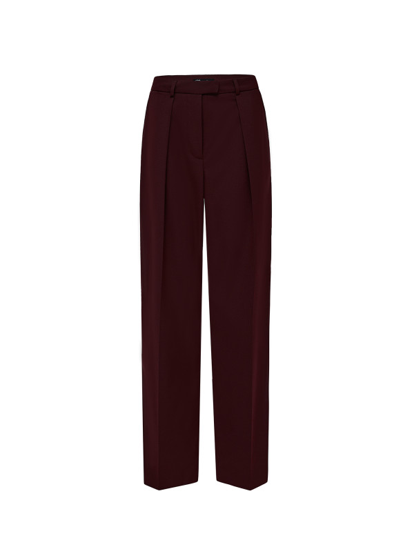 Classic-fit trousers, burgundy
