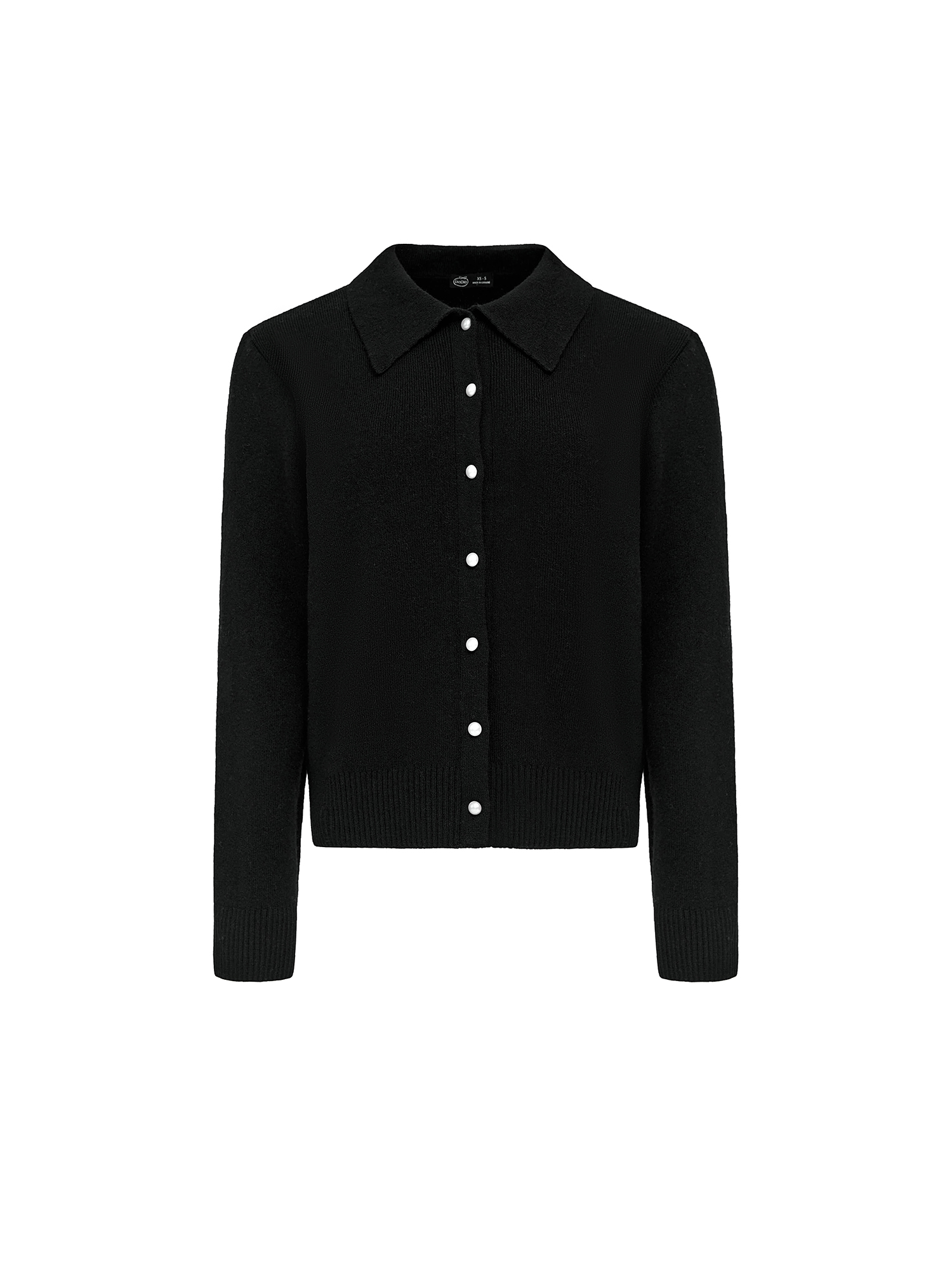 Wool cardigan, black