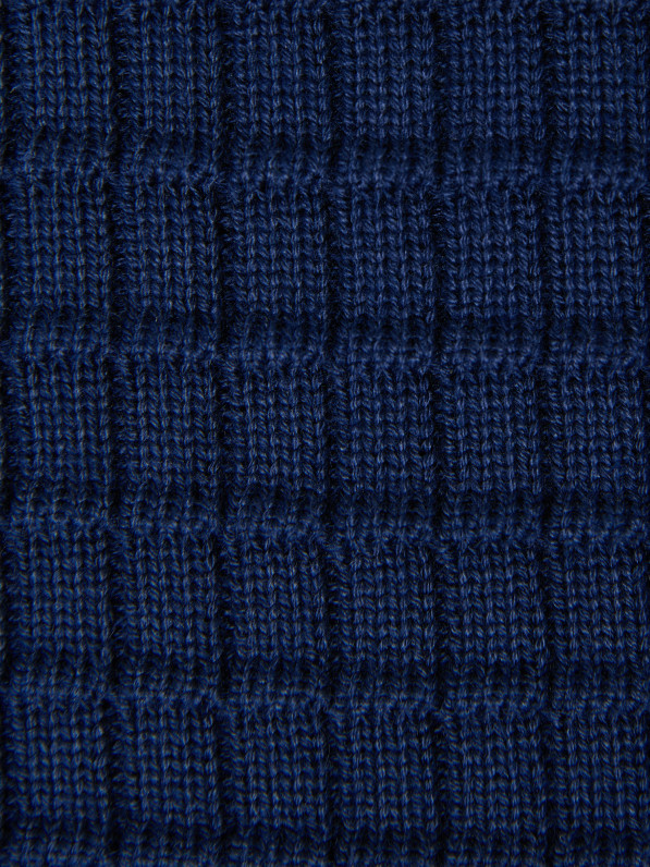 Knitted cardigan, blue