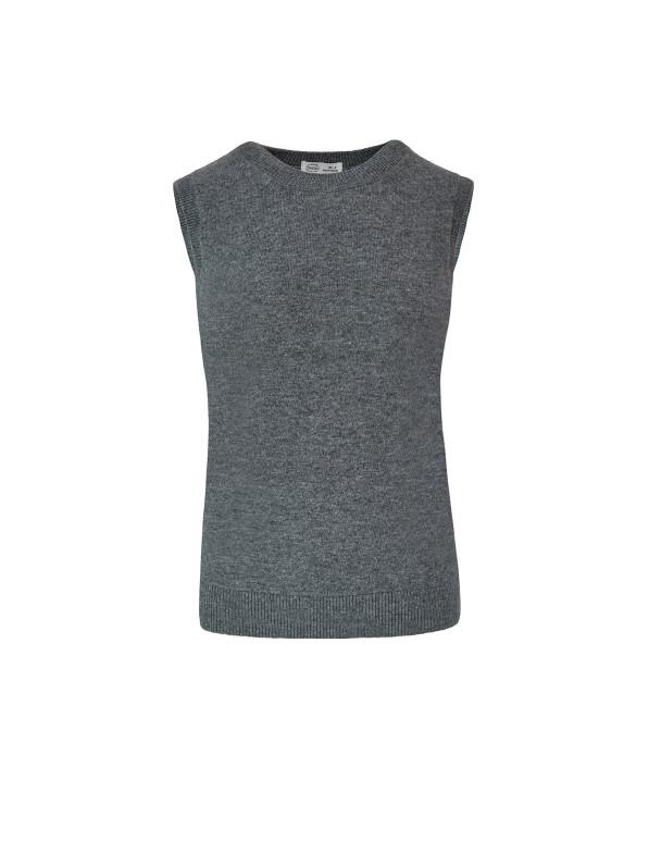 Wool top, gray