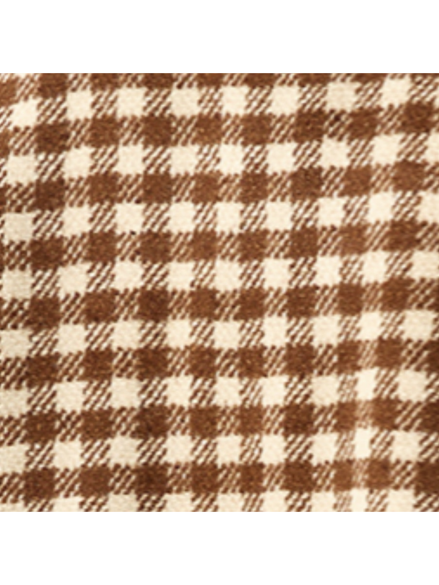 Checked wool bomber jacket, brown