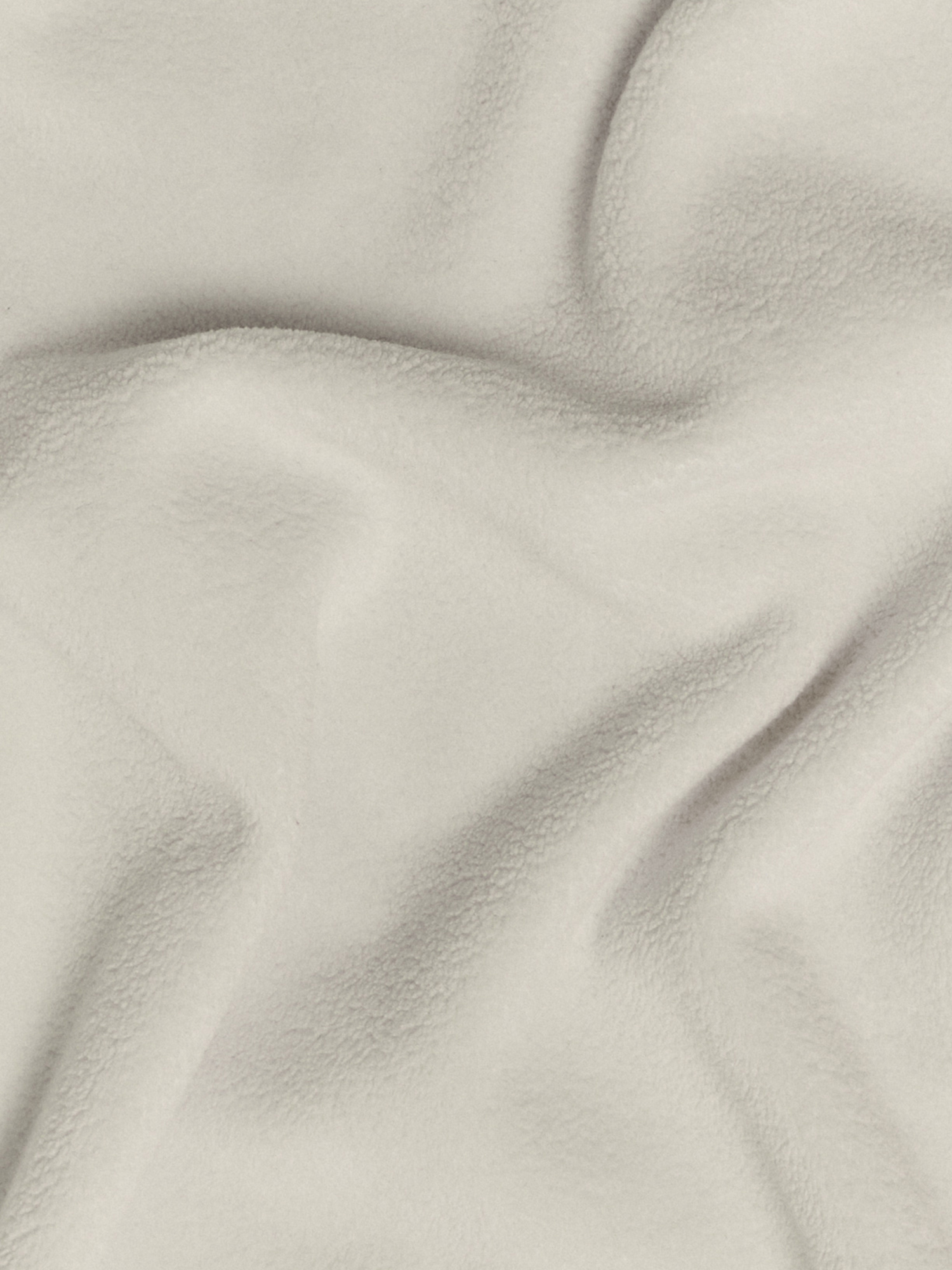 Fleece with zipper, milky