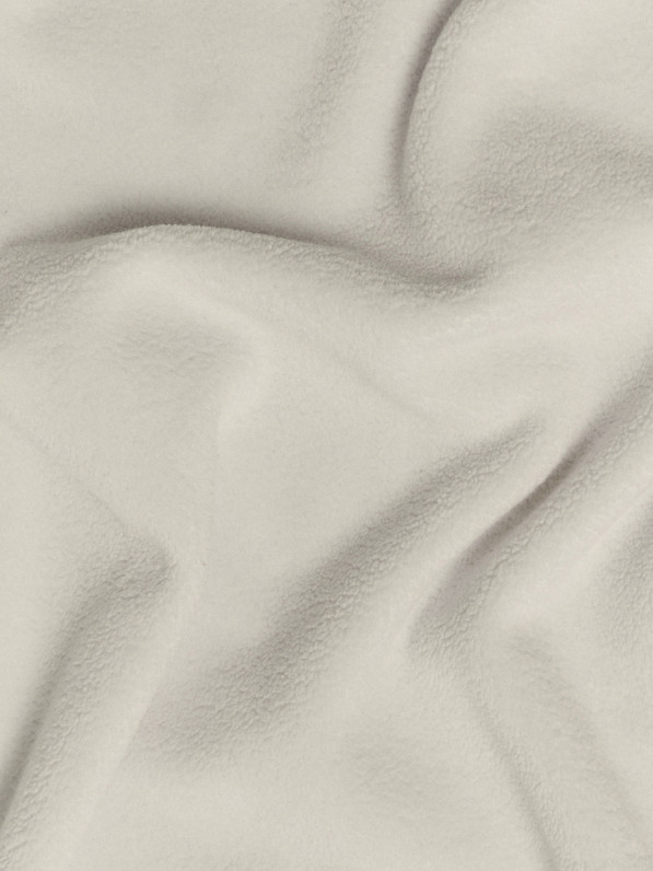 Fleece with zipper, milky