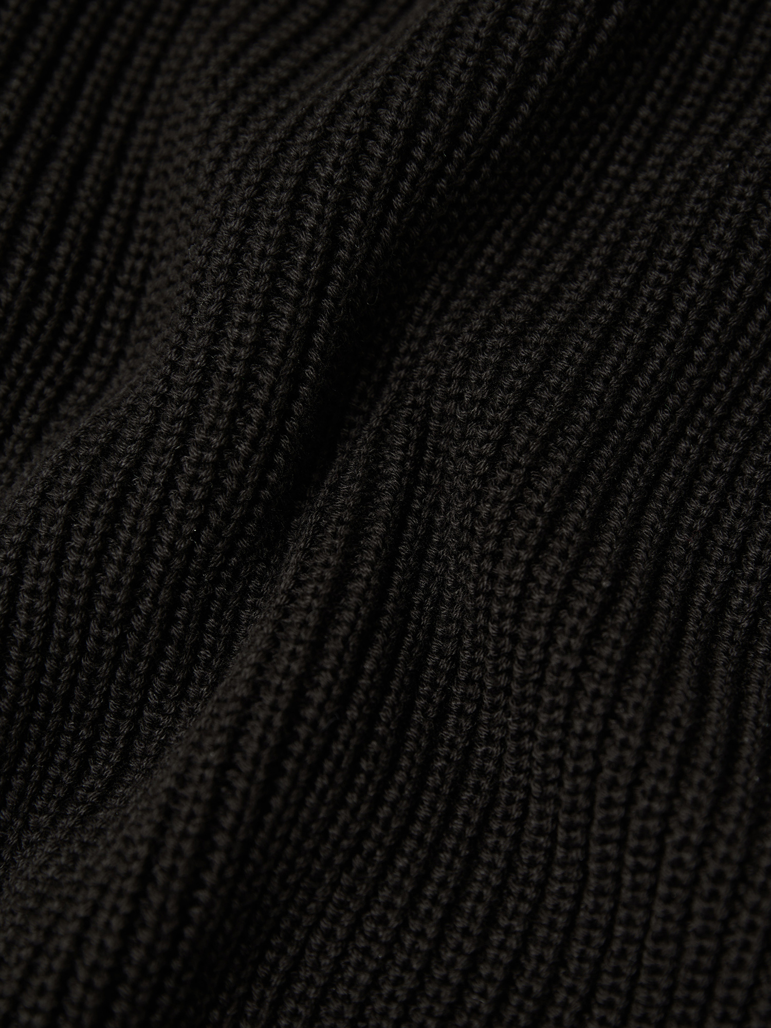 Knitted sweater, men's, black