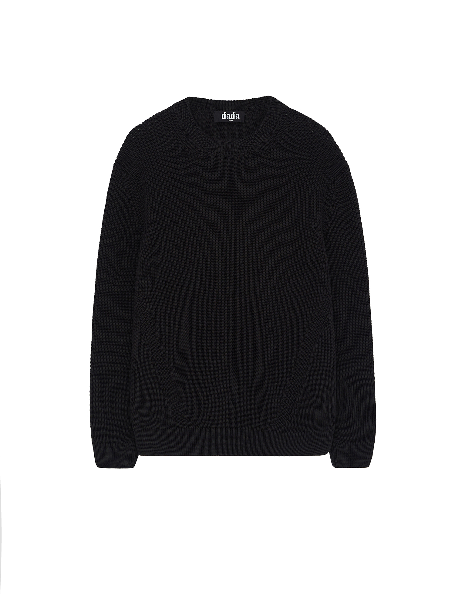 Knitted sweater, men's, black