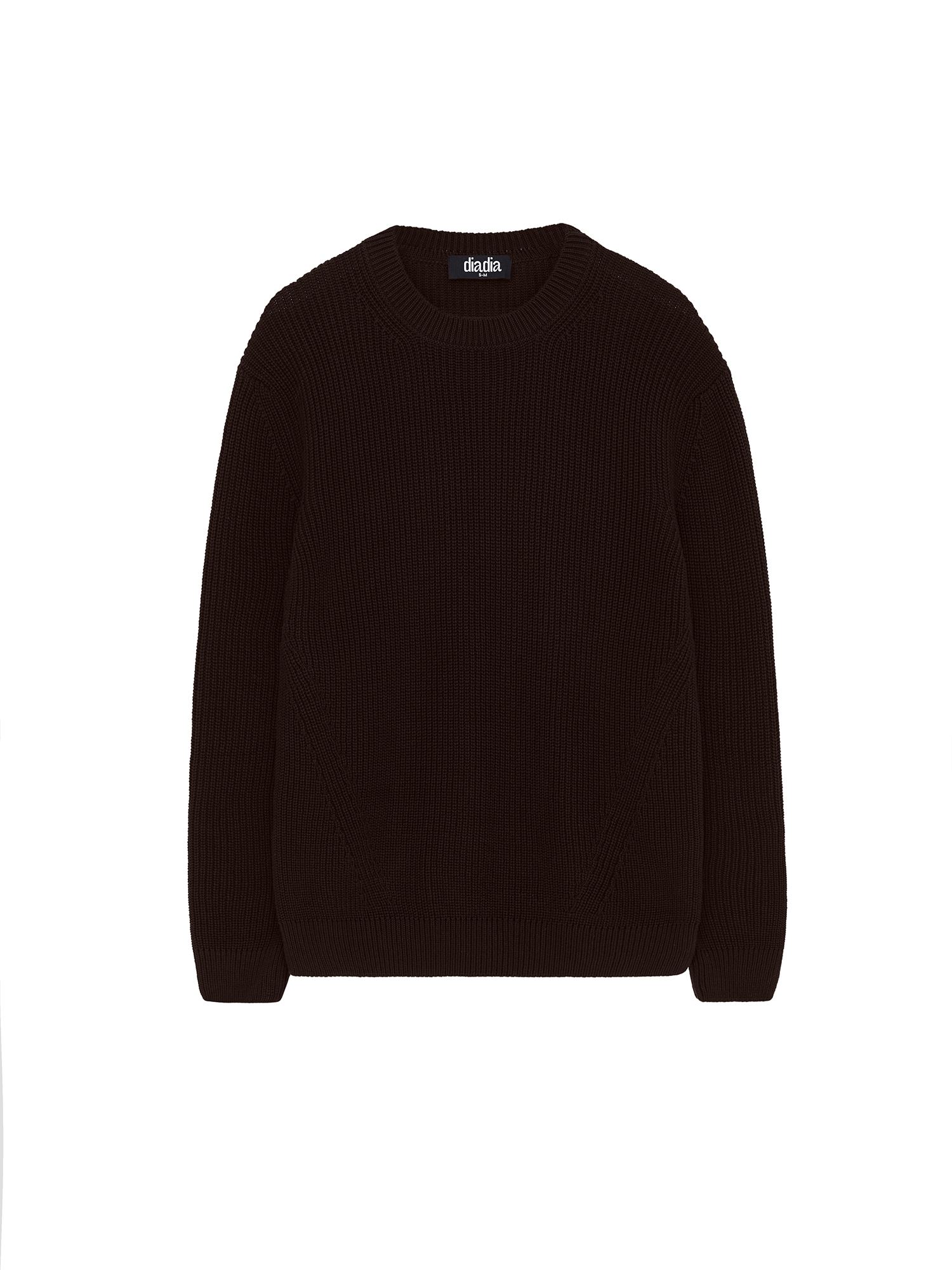 Knitted sweater, men's, brown