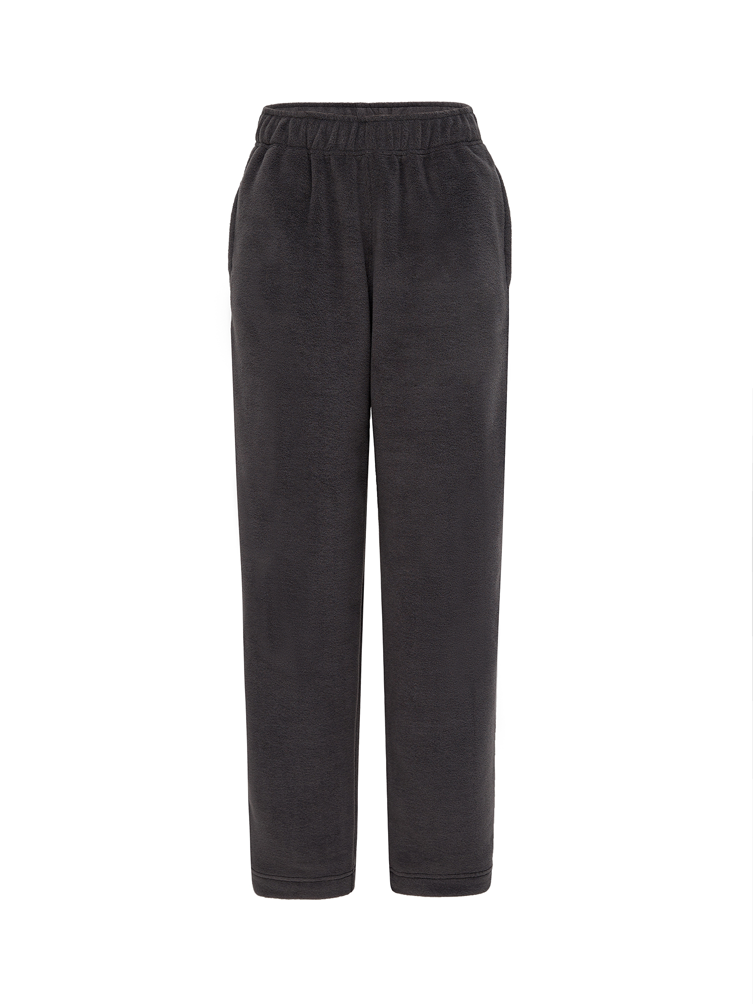 Fleece pants, men's, gray