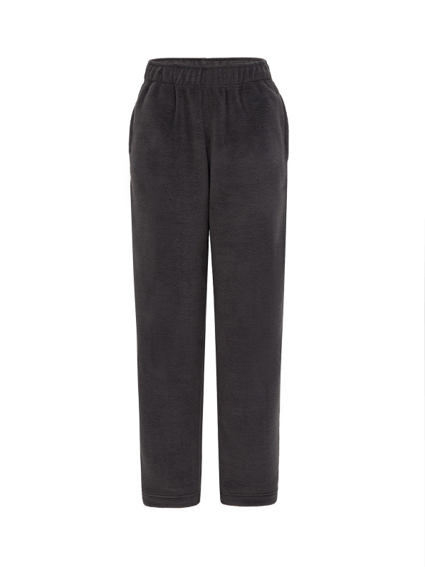 Fleece pants, men's, gray