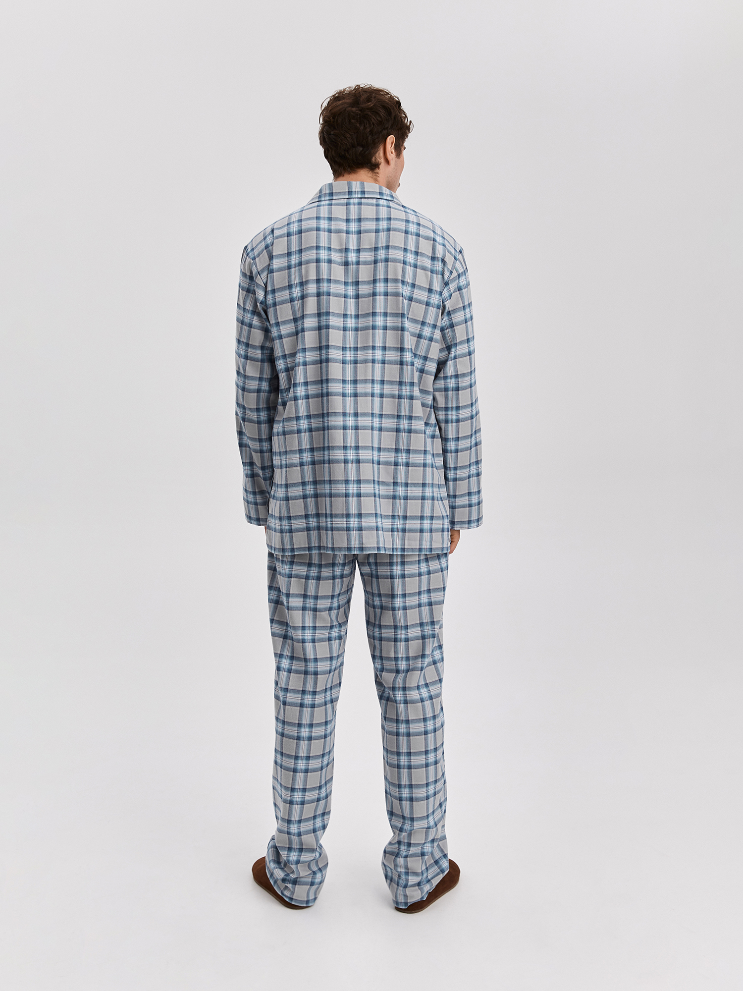 Men's blue pajama trousers